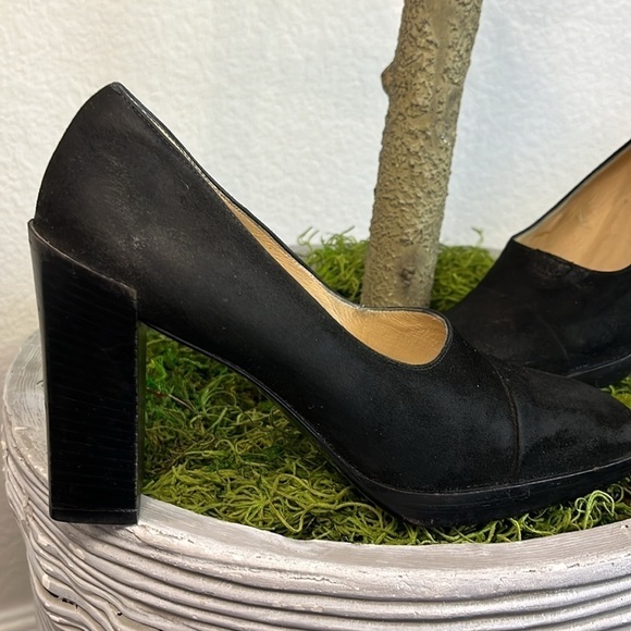 Gucci Square Toe Suede Leather Pumps - Picture 5 of 7